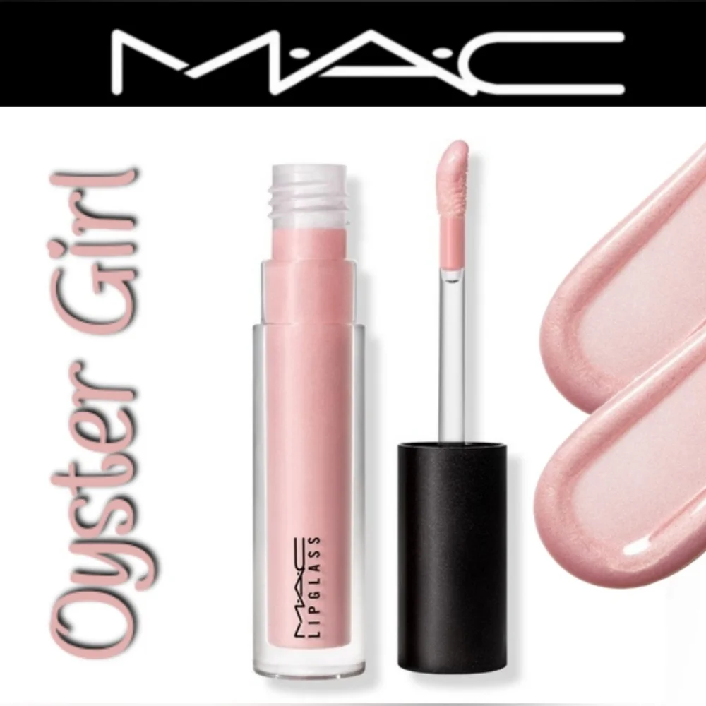 Mac Cosmetics Oyster Girl Pink Lipglass Brand New in Box Authentic